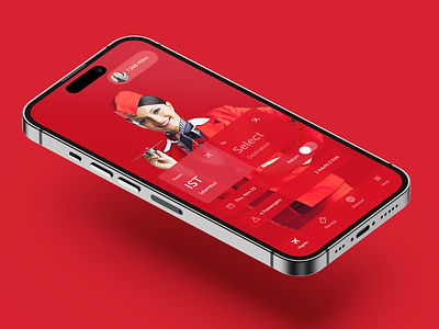 Turkish Airlines Mobile (Red) airlines airplane airways android app booking design flight ios iphone mobile stewardess tickets turkish ui ux
