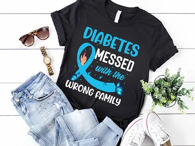 Diabetes T shirt design