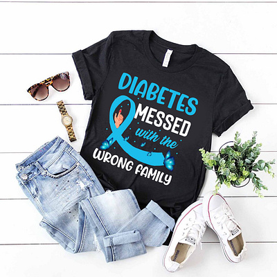 Diabetes T shirt design