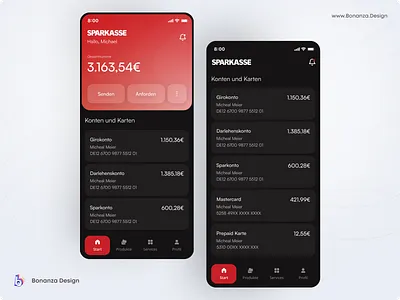 Sparkasse | App Redesign app bank banking banking app colors design finance financial fintech fresh graphic design identity logo minimal online app online bank typography ui ux web
