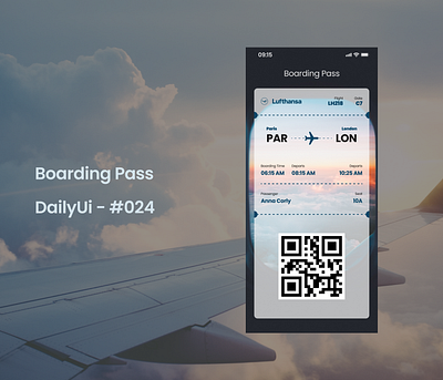 Boarding Pass / DailyUi - 024 app design ui ux