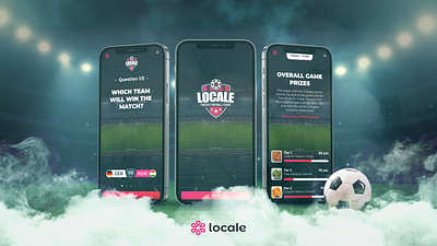 Locale Fantasy Football Club - Campaign 2022 app betting branding campaign delivery food football graphic design qatar saas soccer stadium ui voting world cup