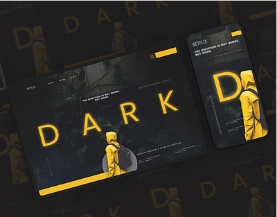 DARK | Netflix Series Ui Web & Mobile Concept design minimal ui user experience user interaction user interface ux web