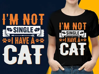 Cat t shirt design amazon t shirt branding brochure bulk t shirt bulk t shirt design custom t shirt design illustration logo ui