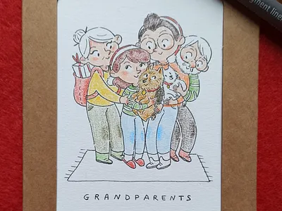 Grandparents children book illustration design digital illustration illustration illustrations kids art kids illustration
