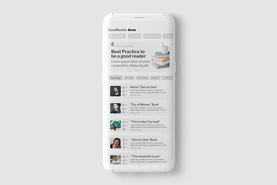 Good Readers book app app finder mobileapp ui ux]