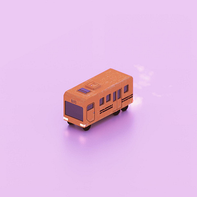voxel bus 3d model cute models magicavoxel pixelart voxel voxelart