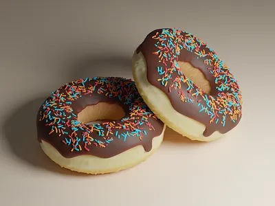 Chocolate Donut 3d 3dartist 3dmodeling branding graphic design ui