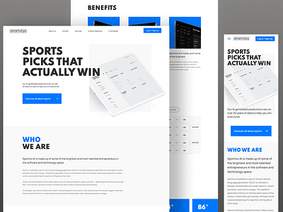 Sportivo AI - Website design app design design figma graphic design home page landing page logo mockup prototyping ui ui graphics user flow ux uxui web form website website design website navigation website redesign wireframing