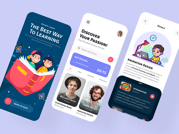 Online Course App by Awe UI/UX for Awe Design Studio on Dribbble