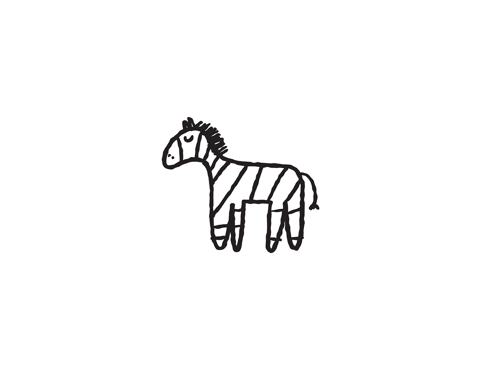 Zebra2 animal branding children design flat icon illustration kids logo mark motion symbol ui vector zebra