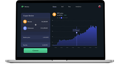 CRYPTO Web UI crypto dashboard landing page ui