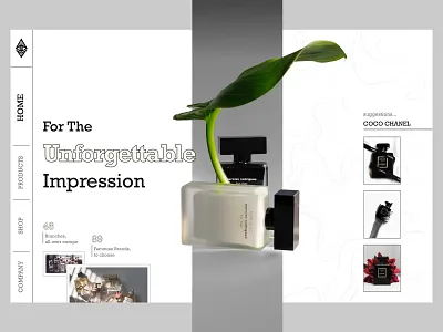 Perfume Shop - Landing Page beauty design e commerce ecommerce frangance hero section home page homepage interface landing minimal parfumestore perfume perfumes product shop store ui web design website
