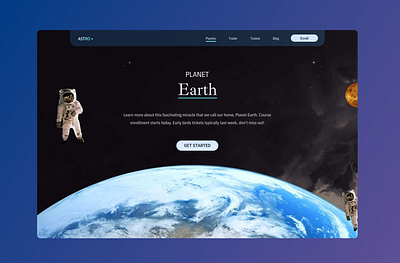 SPACE Web Design app design landing page ui website