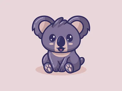 Cute Koala Illustration Cartoon animal cartoon character cute design graphic design illustration koala vector
