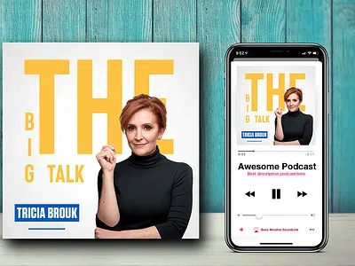 Podcast Cover - The Big Talk adobe art cover art designing graphic design photoshop podcast podcast cover podcast design