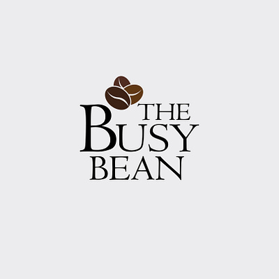 The Busy Bean Coffee Shop - Logo Design brand branding cafe coffee shop creative graphic design illustration logo logo design typography vector