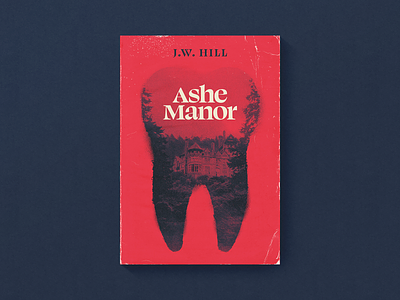 Ashe Manor - Book Cover ashe manor ben stafford book book cover design eerie geometric gritty illustration mystery teeth texture thriller tooth
