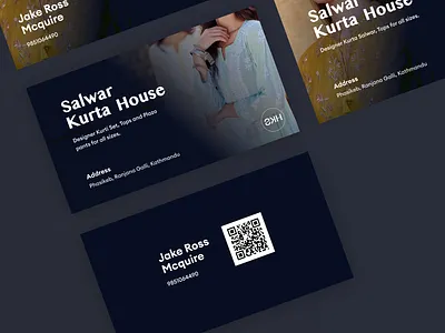 Business Card for an Ethnic Fashion Brand brand business card brand card branding business card business card design clean clean ui design illustraion illustration logo minimal ui ui design ui illustration