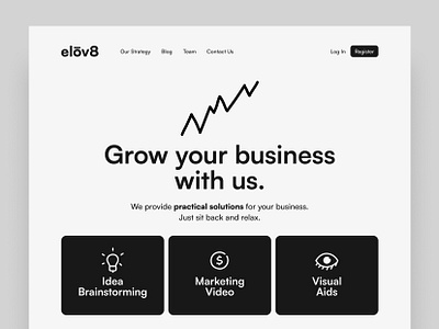 elov8 - Hero Section UI Design branding business design graphic design hero ui ui design uiux website