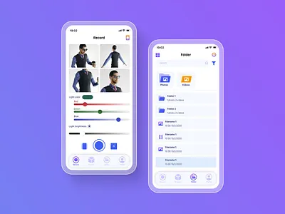 3D Shop Cam app design illustration ui web design