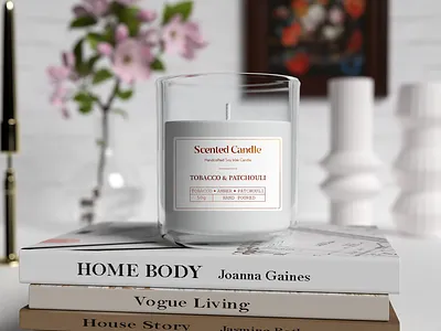 Candle 3d mockup label 3d brandidentity branding candle label design logo packaging packagingdesign