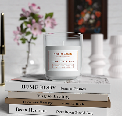 Candle 3d mockup label 3d brandidentity branding candle label design logo packaging packagingdesign