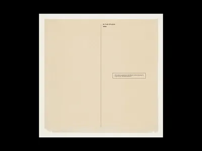 "In The Studio" design graphic design illustration poster poster art poster design print simple