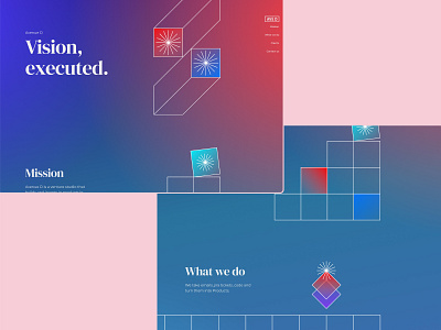 Ave D design landing product ui ux website