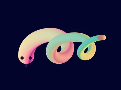 Snake Illustration - Wallpaper color cute design flat graphic design illustration vector wallpaper