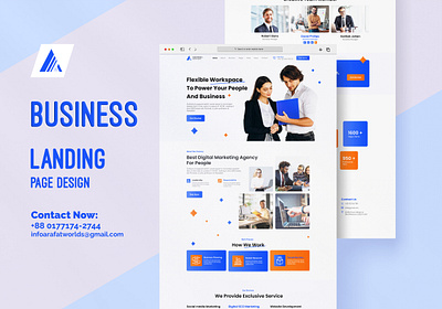 Digital Marketing Agency Landing Page Design agency business dashbord landing landingpage ui uiux ux