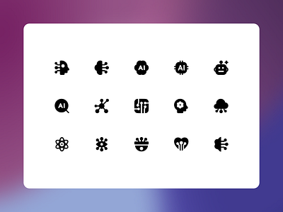 AI Filled Icon Collections by iconstica ai ai icons filled icon collection icon library icon pack icons