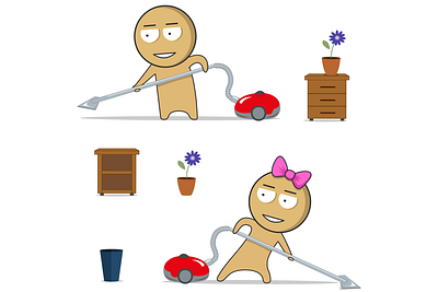 Cleaning clipart, Characters clipart, Boy vacuuming the room cartoon clean cleaner clipart clipart characters clipart cleaning clipart vacuuming comics housekeeping housework