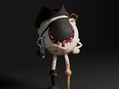 Blind as a bat 3d 3d art art direction blender blender3d blockchain c4d character art cinema4d crypto art human made illustration metaverse nft nft collection no ai pbr pirate