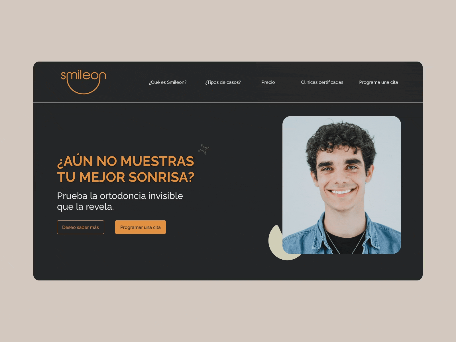 Smileon - Invisible Brackets Landing Page figma ui webdesign