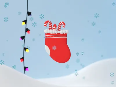 Joorab Abnabati at 2023 2023 3d 3dillustration blender chrismas design graphic design illustration iran logo papanoel red santa visual