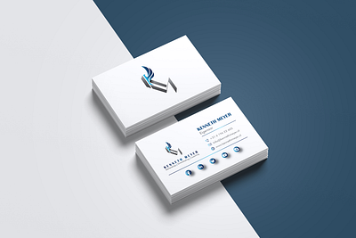 VISITING CARDS FOR KENNETH MEYER branding conceptual design graphic design impactful logo minimal powerful vector visiting cards