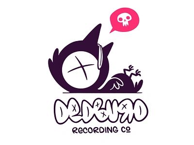 DedBurd Recording Co. (Dead Bird) blake stevenson branding cartoon character design cute design font grafitti handmade illustration jetpacks and rollerskates logo retro type typography ui