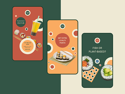 Marketing Materials for Bubble Maki banners branding brightcolors colors design fastcasualrestaurant fooddelivery marketingmaterials socialmedia sushi