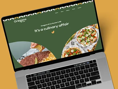 Oregano & Co - Bakery/Cafe Landing Page branding design graphic design landing page logo ux website
