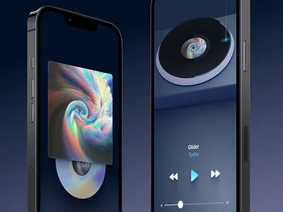 NFT Player Prototype app crypto design illustration interface mobile music nft ui vector vinyl