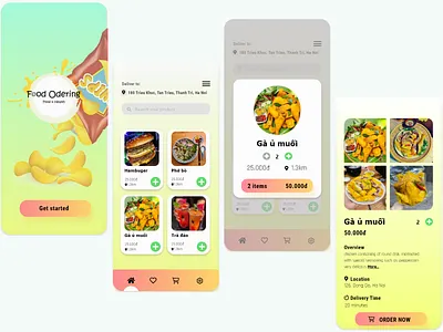 Food Ordering adobe xd design graphic design illustrator logo photoshop typography ui vector