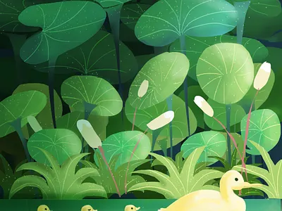 Duck Family adobeillustator branding design digitalart digitalpainting illustration