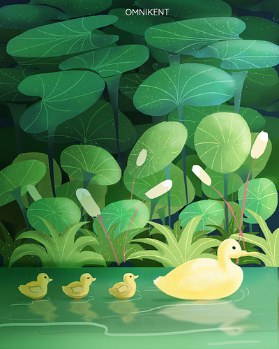 Duck Family adobeillustator branding design digitalart digitalpainting illustration