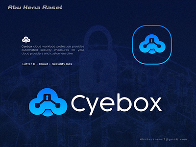 Cyebox cyber security cloud logo design brand identity branding design cloud logo cloud security custom logo cyber security cybersecurity digital safe hire for logo lock privacy logo logo design logodesigner looking logo minimal minimalist logo modern logo need security logo protection web security logo