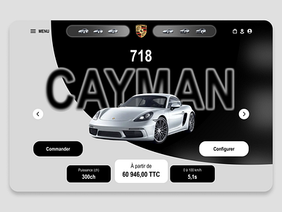 Porsche Website Design création de site web design home page porsche ui ux webdesign website