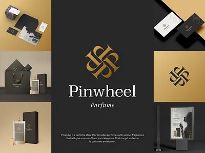 Pinwheel Parfume brand brand identity branding creative design designer elegant graphic design identity illustration logo logo design logos logotype mark minimal modern typography unique vector