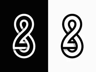 82 82 design line logo mark symbol vector