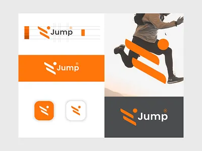 Athletic and sports games logo design branding abstract athlete branding champion game icon jump logodesgin logotype marketing modern run runner speed sport sportsman symbol web winner