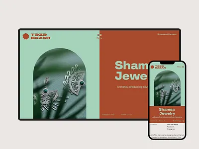 Teze Bazar. Website — Vendors branding design grid layout logo market ui web